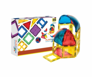 Magnetickáns stavebnice 3D Dome Playmags 164 - sada 28 ks