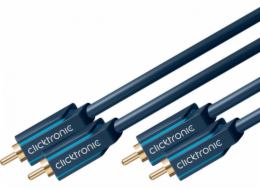 ClickTronic HQ OFC kabel 2x Cinch - 2x Cinch RCA, M/M, 10m