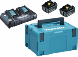 Sada napájecího zdroje Makita  18V (Bl1860Bx2+Dc18Rd)