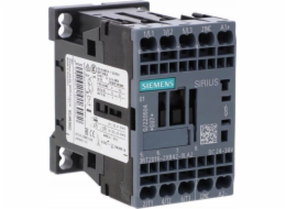 Siemens Železniční stykač S00 AC-3 4kW / 400V 1R 24VDC 0,7...1,25 US s varistorem, pružinové připojení pro ovládání s PLC 3RT2016-2XB42