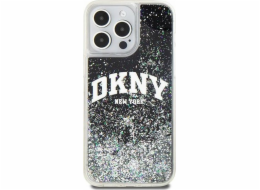 Velké logo DKNY  Liquid Glitter – pouzdro na iPhone 13 Pro Max (černé)