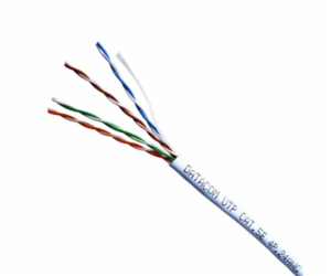 DATACOM kabel drát C5E UTP PVC 305m box bílý