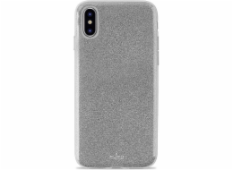 Kryt Puro PURO Glitter Shine - iPhone Xs Max Case (stříbrný)