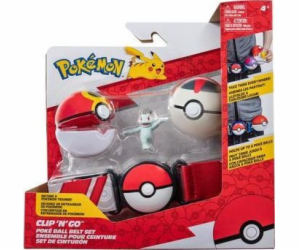 Figurka pokémona: Clip  N  Go Pokeball Premium Belt + Machop