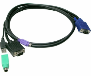 LevelOne KVM kabel ACC-3202 USB+PS/2 3,00 m