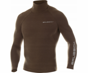 Brubeck LS14200 Pánská mikina RANGER WOOL khaki S