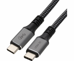 Spacetronik USB-C – USB-B kabel USB 1 m šedý (5903031031041)