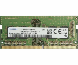 Paměť notebooku Samsung SODIMM, DDR4, 8 GB, 3200 MHz, CL2...