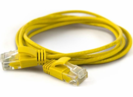 Wantec  wW propojovací kabel CAT6A rand 2,8 mm UTP žlutý 0,25 m - Síťový propojovací kabel - 0,26 m - Cat6a - U/UTP (UTP) - RJ- 45 - RJ- 45 - žlutý (7283)