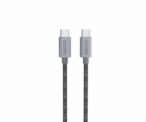 Epico 240W Braided Cable - 2m USB-C to USB-C - vesmírně šedá