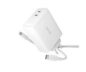 Epico 100W GaN Charger Bundle with 2m USB-C cable - bílá