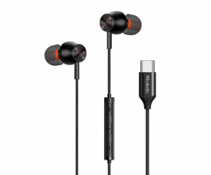 Mcdodo HP-3490 in-ear, wired headphones, USB-C (black)