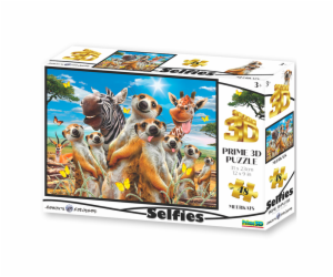 PRIME 3D PUZZLE - Surikata Selfie 48 dílků