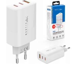 Montis USB Type A + 2x USB Type C nástěnná nabíječka 65W ...