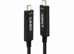 Hybridní video kabel USB typu C Lindy  30m z optických vláken