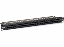 Equip  Patchpanel 50x RJ45 Cat3 19 UTP 1HE ISDN černý