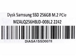 Samsung SSD 256GB M.2 PCIe MZALQ256HBJD-00BL2 2242 Po testech