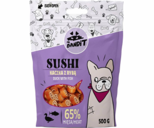 PAN. BANDIT SUSHI Kachna s rybou - pochoutka pro psy - 500 g