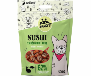 PAN. BANDIT SUSHI s králíkem a rybou - psí pochoutka - 500 g