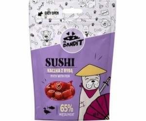 PAN. BANDIT SUSHI Kachna s rybou - pochoutka pro psy - 80 g