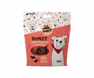 PAN. BANDIT DONUT s hovězím masem - psí pochoutka - 500 g