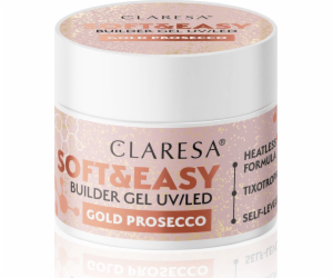 CLARESA SOFT&EASY GOLD PROSECCO stavební gel 90g