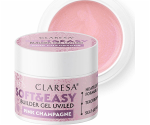 CLARESA SOFT&EASY PINK CHAMPAGNE stavební gel 90g