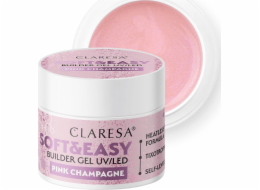 CLARESA SOFT&EASY PINK CHAMPAGNE stavební gel 90g