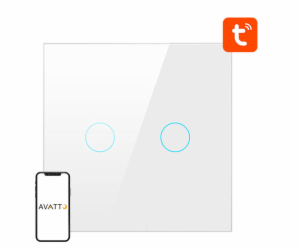 Smart Light Switch ZigBee Avatto ZTS02-EU-W2 2 Way TUYA (...