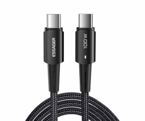 Kabel USB-C na USB-C 100W Essager 1 m (černý)