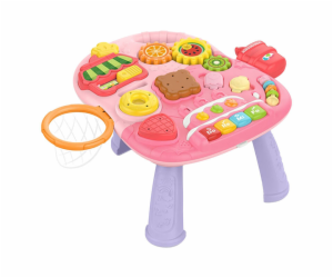 Interactive educational 4-in-1 table (pink) Huanger HE0817