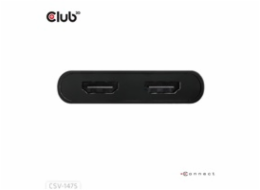 Club3D Video rozbočovač USB-C/A na 2xHDMI 2.0, Dual Monitor, 4K60Hz (M/F)