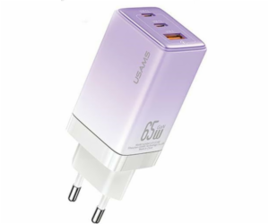 Usams  CC180 65W PD QC USB A+C+C nabíječka