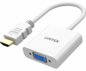 UNITEK HDMI - VGA ADAPTÉR, FULLHD 60HZ, BÍLÝ, M/F