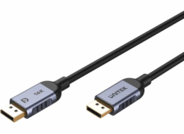 UNITEK C1626GY01-1.5M DisplayPort kabel Černá, Šedá