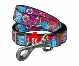 Waudog nylon dog leash, "Summer" pattern, 25 mm wide, len...