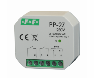 F&F Elektromagnetické relé 2Z 16A P/T - PP-2Z 230V