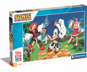 Clementoni - Puzzle 104 maxi Sonic