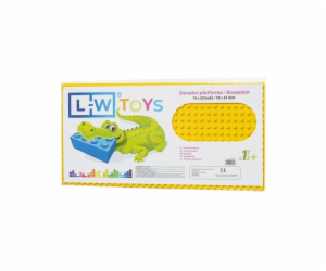 L-W Toys Podložka na stavění - JUNIOR 16x32 bodů žlutá