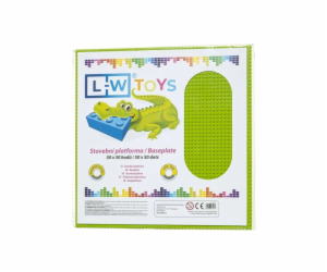 L-W Toys Velká podložka na stavění 50x50 bodů limetková