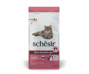 SCHESIR Adult Sterilized & Light with ham - suché krmivo ...