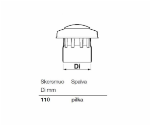 Větrací stříška Wavin, O 110 mm