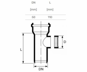 Vnitřní kanalizační vedení HTplus, O 50 mm