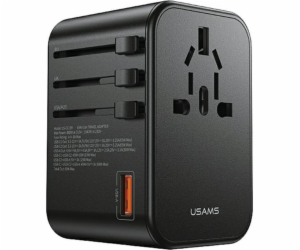 Usams  nabíječka Síťový adaptér 1xUSB+2xUSB-C T62 65W 4v1...