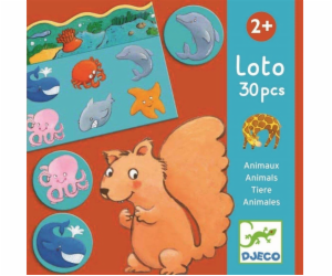 Stolní hra Djeco Lotto Animals DJ08120, EN