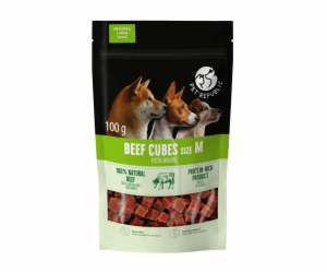 PETREPUBLIC Beef cubes M - pamlsek pro psa - 100g