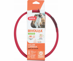 ZOLUX Bivouak LED Silicone red - dog collar - 30-60 cm