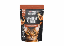 PAN MIĘSKO Pieces in sauce Veal with deer - mokré krmivo pro kočky - 85g