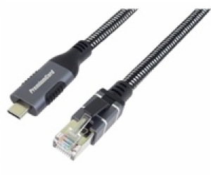 PremiumCord Ethernetový kabel USB-C na LAN RJ45 10/100/10...