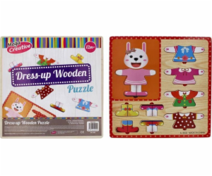 Mega Creative DREW DRESS UP PUZZLE 10 EL 30X30 MC WOOD 80/